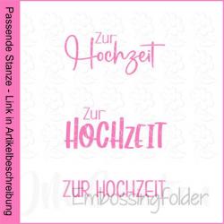 Hochzeit - Embossingfolder